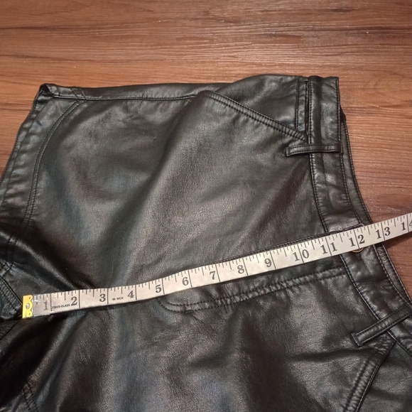 Free people Lita Vegan Leather Short in Abyss - Picture 10 of 11